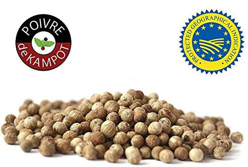 Poivre blanc de Kampot  poivre en grain IGP Kampot